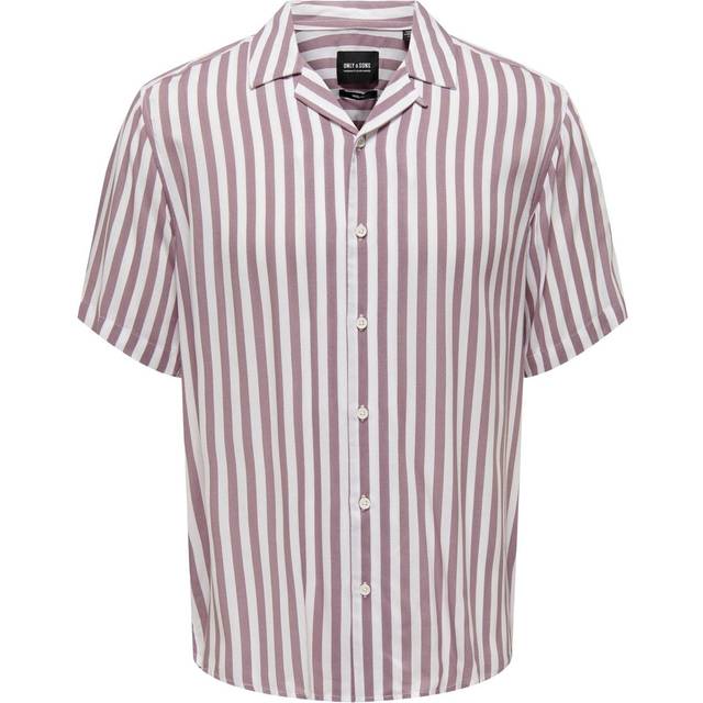 Only & Sons Pink Wayne Viscoe Shirt - XL