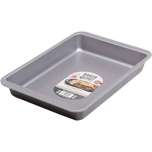 Baker & SaltÃ Multi Purpose Tin Baking Tray Dish Pan Non-Stick & Dishwasher Safe