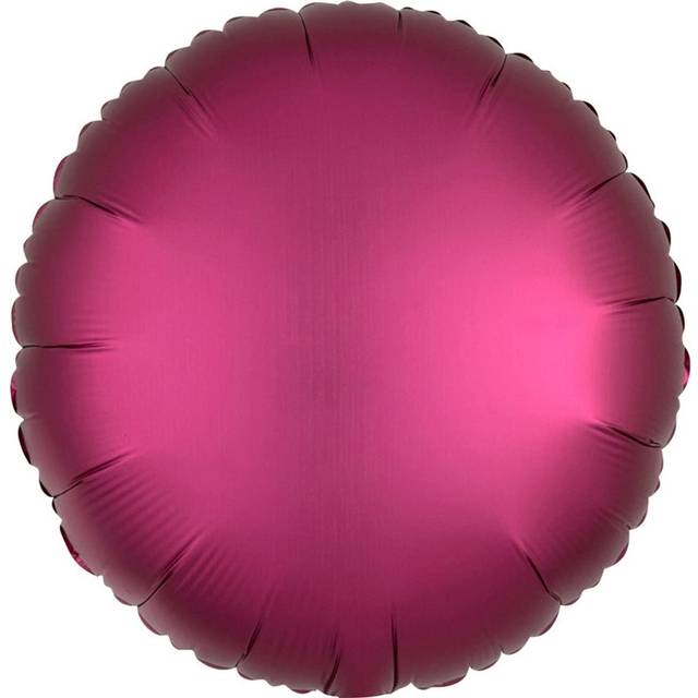 Folieballon rund Satin Luxe Pink, 34 cm