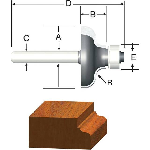 ROUTER BIT 316R OGEE Pack of 1