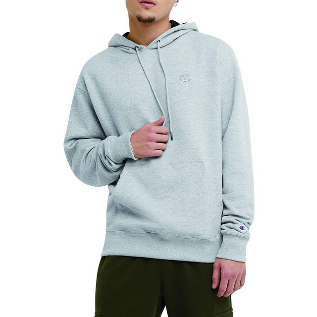 Champion dragkedja med huva, fleecefoder, sweatshirt (stor och lång), Oxford grå C logotyp, XXL tall