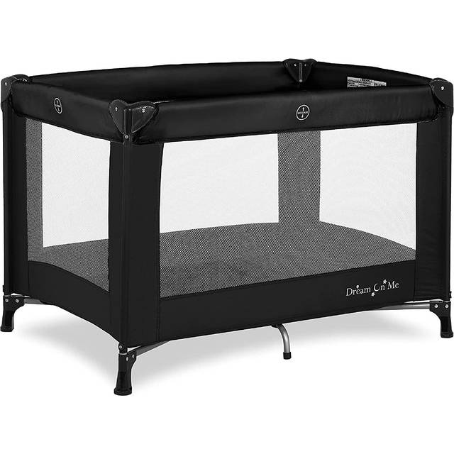 Dream On Me Nest Portable Playard in Grey with Carrybag an Shoulder Strap  Lightweight  Packable and Easy Setup Baby Playard  Breathable Mesh Sides an