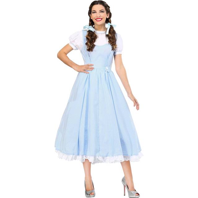Deluxe Women's Kansas Girl Costume | Movie Costumes - Blue&#47;White (XL)