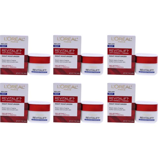 Revitalift Anti-Wrinkle and Firming Moisturizer by LOreal Professional for Unisex - 1.7 oz Cream - Pack of 6