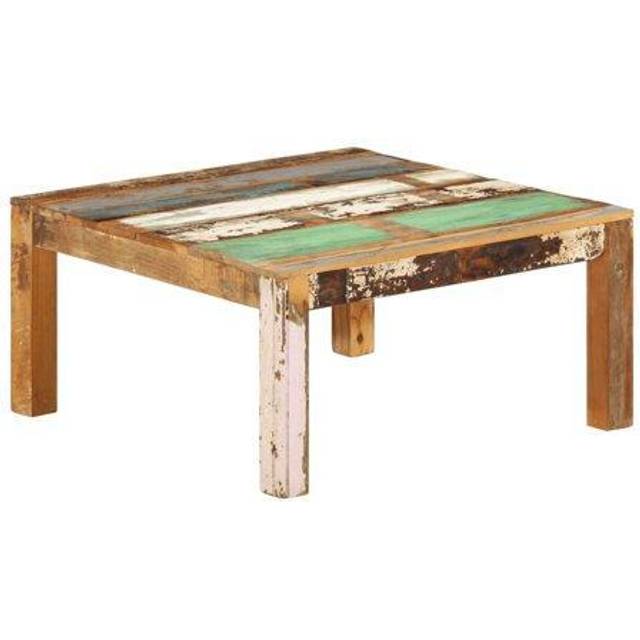 vidaXL Coffee Table 80x80x40 cm Solid Reclaimed Wood - Brown