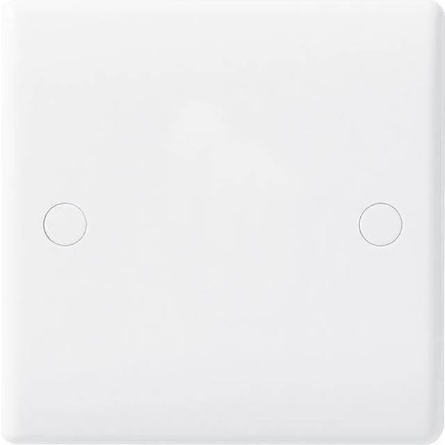 BG Slimline 1 Gang Blanking Plate - White