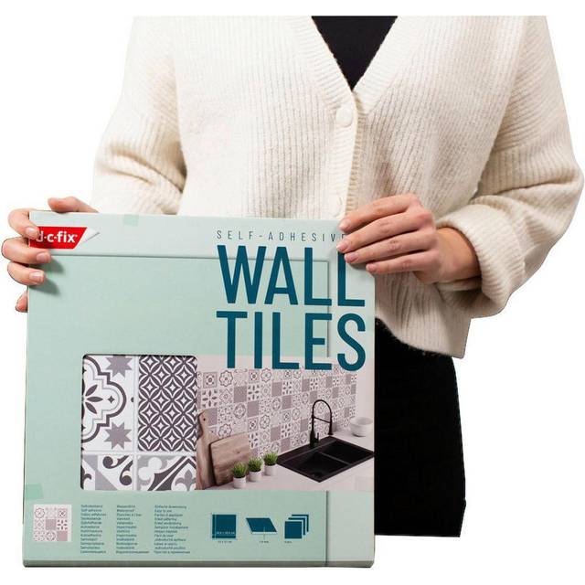 D-C-Fix Patterned Self-Adhesive Vinyl Floor Tiles &Ndash; Contains Six 30.48 X 30.48 Cm Tiles (0.5 Sqm) - One Colour