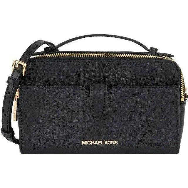 MK JST CROSSBODY & deals DOUBLE ZIP SET BLACK