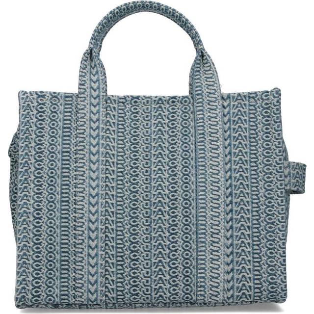 Marc Jacobs The Medium Denim-Jacquard Tote Bag - Blue