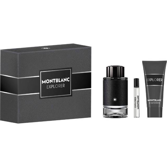Mont Blanc Explorer by Mont Blanc for Men - 3 Pc Gift Set 3.3oz EDP Spray  7.5ml EDP Spray 3.3oz Shower Gel