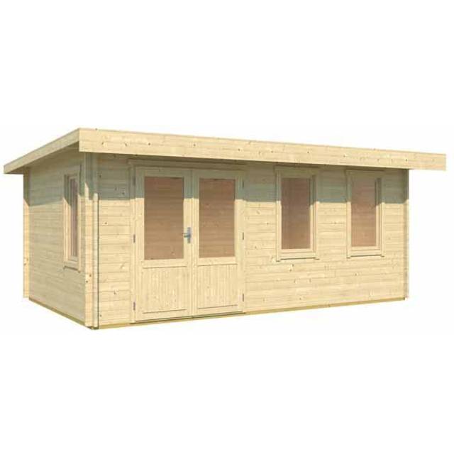 Lasita Baruda 17 x 11 Ft. Premium Log Cabin With Tempered Double Glazing (40mm)