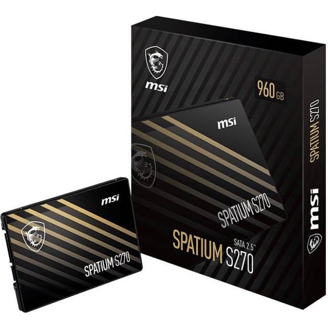 MSI SPATIUM S270 SATA 2.5 960GB disque SSD 2.5" 960 Go Série ATA III 3D NAND
