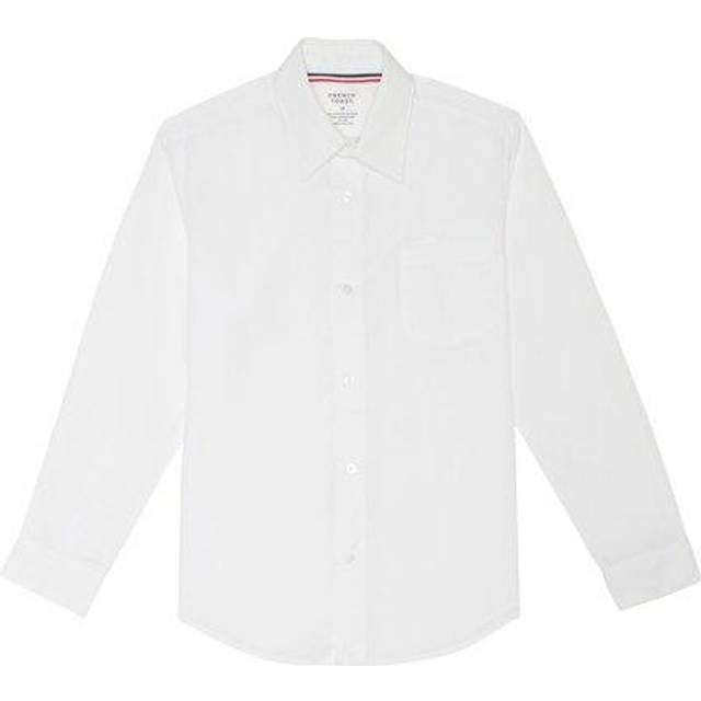 French Toast Boys Expandable Collar Dress With Long Sleeves Standard & Husky Button Down Shirt  White  2T US