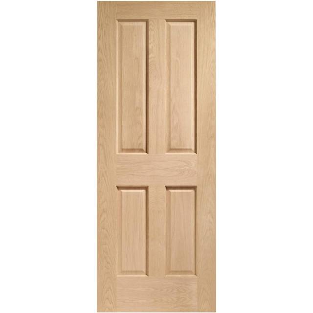 XL Joinery Internal Oak Victorian 4 Panel Door (Size: 1981 x 610mm, Thickness: 35mm, Fire Door: No)
