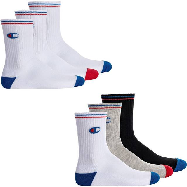 Champion Unisex U20013 Strumpor, Vit, 39-42 x 3 par