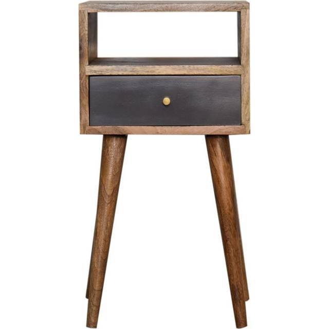 Artisan Mini Slate Grey Hand Painted Bedside Table