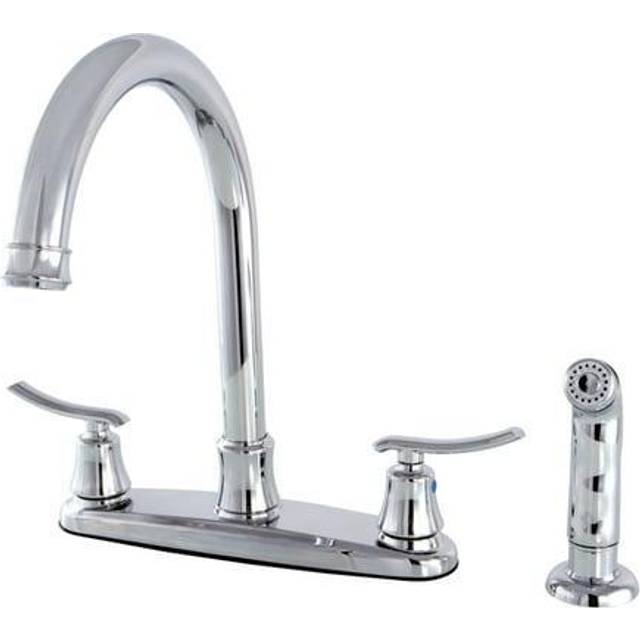 Kingston Brass FB7791JLSP 8-Inch Centerset Kitchen Faucet with Sprayer