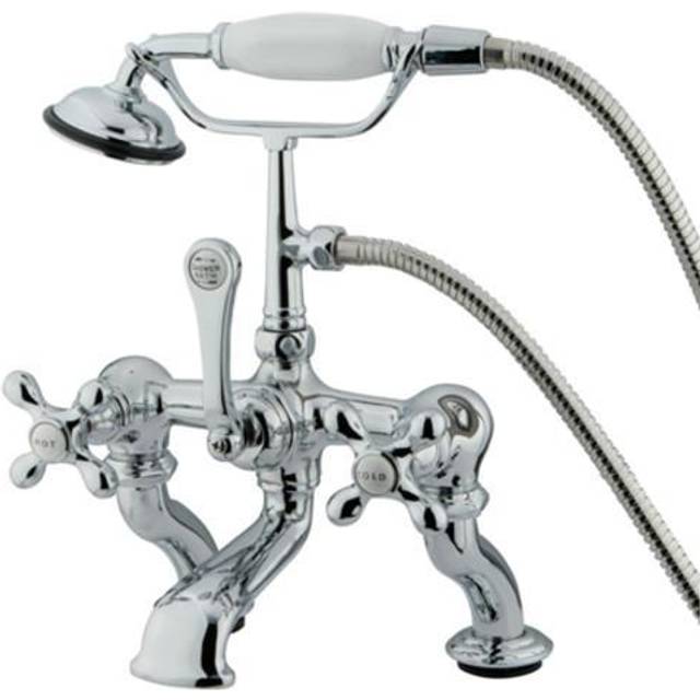 Kingston Brass Cc416T1 Clawfoot Tub Filler With Hand Shower - Polished Chrome Finish