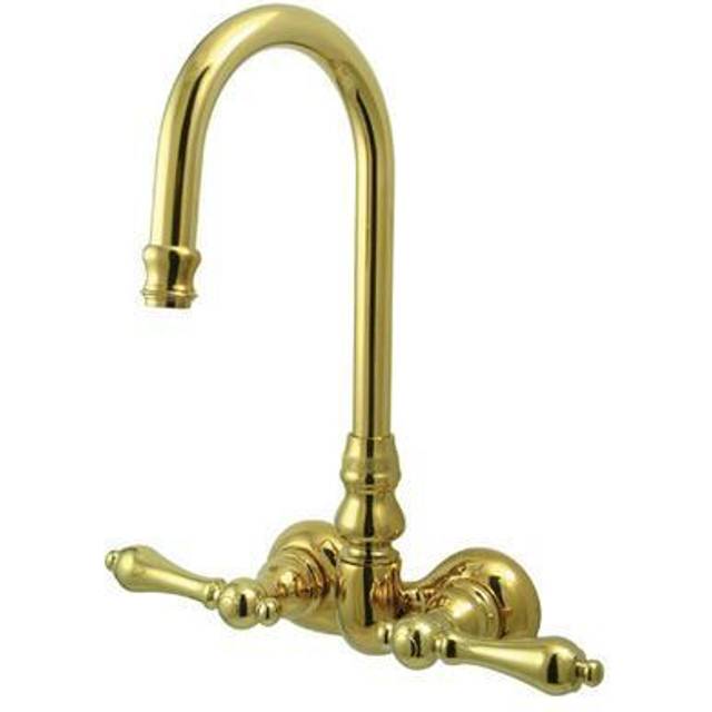 Kingston Brass CC71T2 Vintage 3-3/8-Inch Wall Mount Tub Faucet  Polish