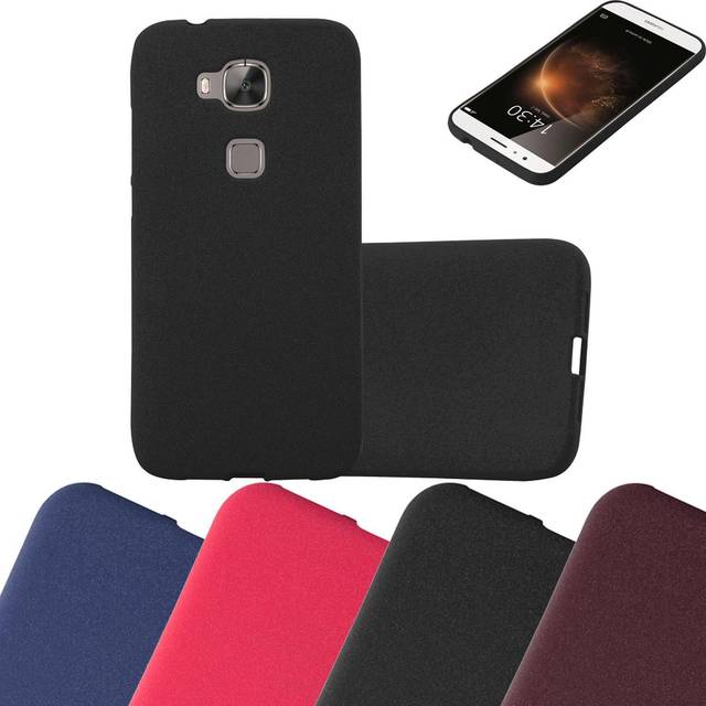 (FROST DARK BLUE) Cadorabo Case for Huawei G7 PLUS / G8 / GX8 case cover
