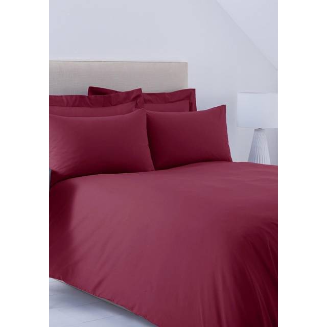 Charlotte Thomas Poetry Duvet Cover Set Double Burgundy
