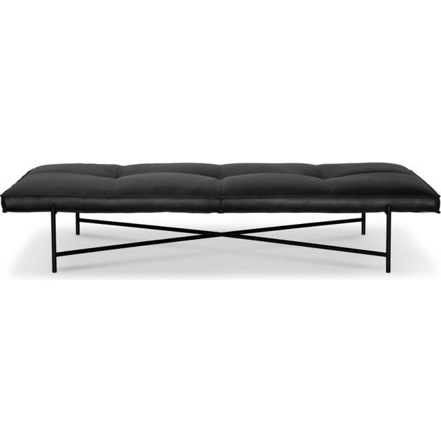Handvärk - Daybed by Emil Thorup - Daybed - Black / Black Leather - H34 x L188 x W85 cm