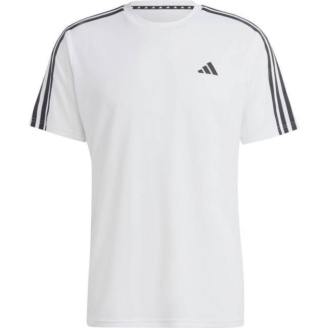 adidas Performance Train Essentials 3-Stripes Training T-Shirt - White, White/Black, Size M, Men