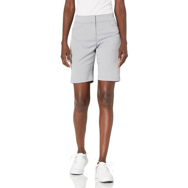 PGA TOUR Women's Stretch360 Golf Shorts w/ Comfort Stretch Waistband, Size 8, Sleet Gray, Polyester/Spandex | Golf Apparel Shop (8)