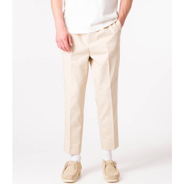 AMI Paris Beige Elasticized Trousers - VANILLE/709 - WAIST FR 44
