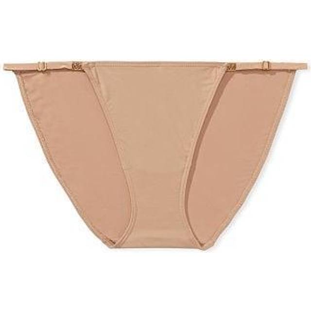 Victoria's Secret Sweet Praline Nude Adjustable String Bikini Knickers - sweet praline nude - LARGE