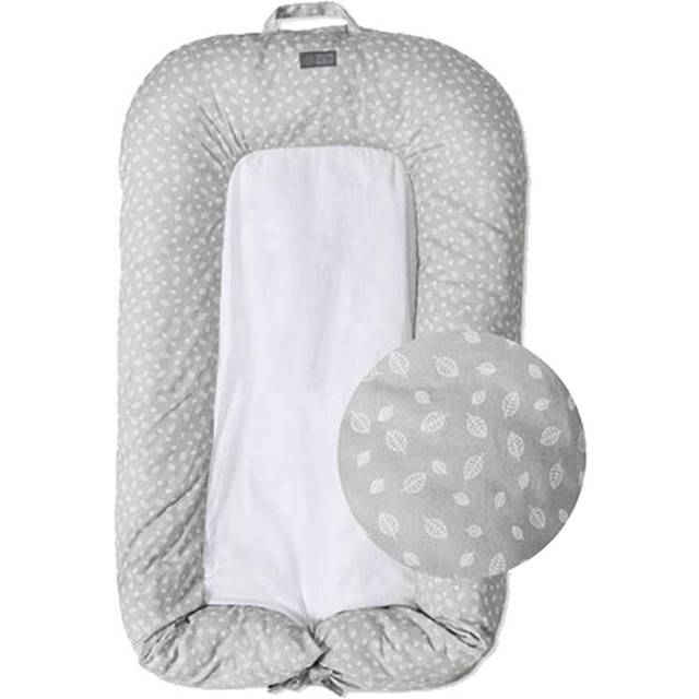 Vinter&Bloom babynest, nordic leaf calm grey