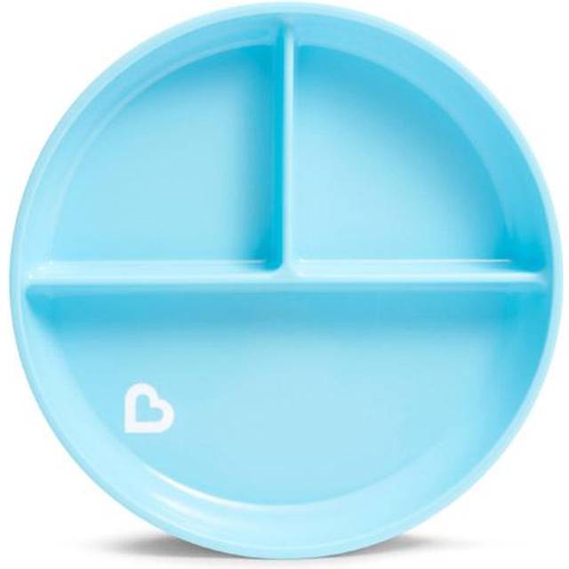 Munchkin Stay Put Divided Suction Plates Purple/Blue