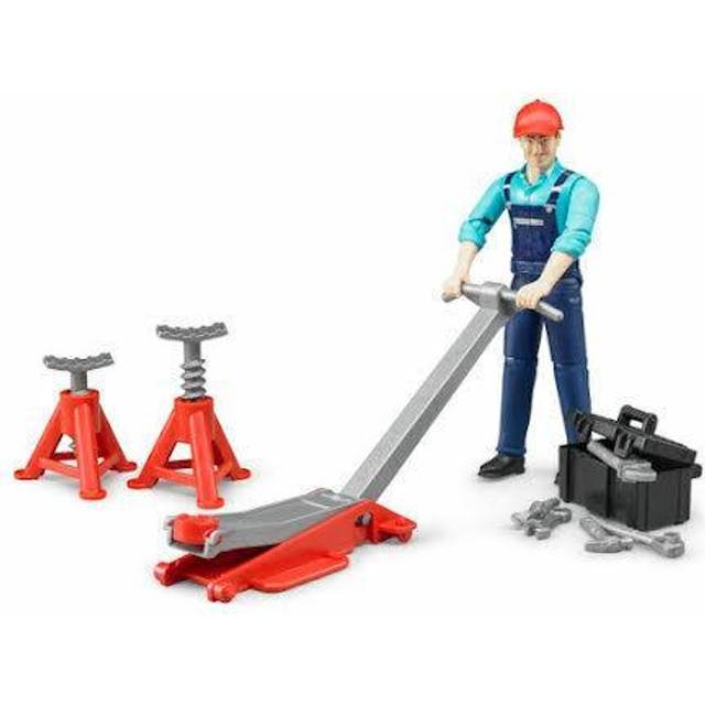 Bruder bworld Man with Repair Shop Accessories