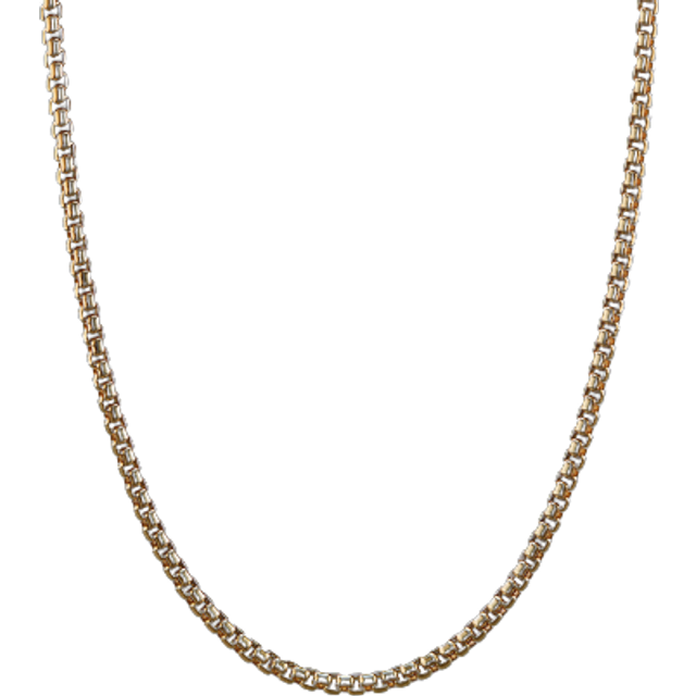 Box Chain Necklace in 18ct Yellow Gold, 1.7mm