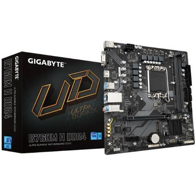Gigabyte B760M H DDR4 mATX Motherboard for Intel LGA1700 CPUs