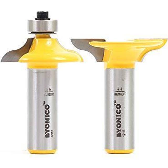 Yonico 12221 Medium Ogee 2 Bit Matching Entry Door Profile Router Bit Set 1/2-Inch Shank