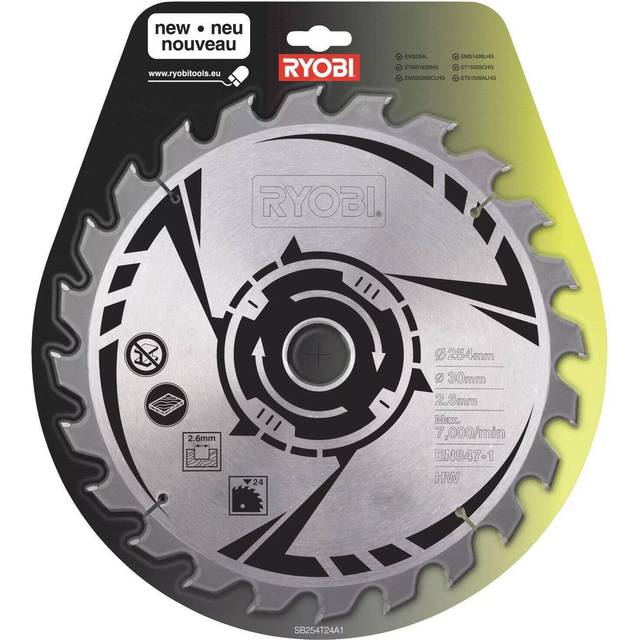 SB254T25A1 24 Tooth TCT Mitre Saw Blade, 254 mm