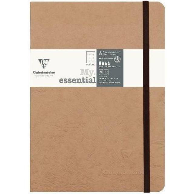Clairefontaine Age Bag Thread-Bound Notebook, A5, Dot, 192 Pages - Brown