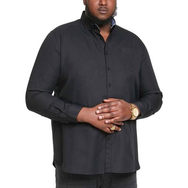 D555 mens richard big tall kingsize long sleeve button down collar oxford shirt