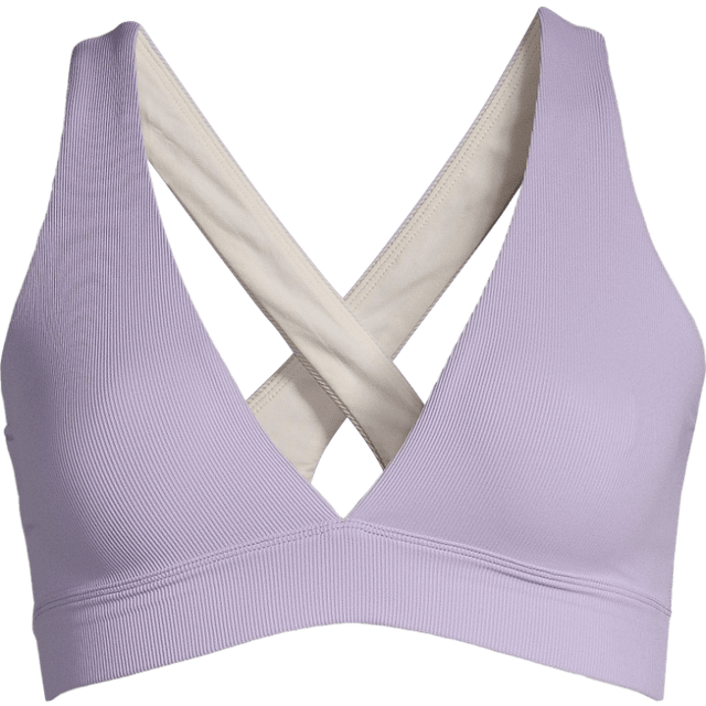 Casall Women's V-Neck Crossback Bikini Top Lavender, 34