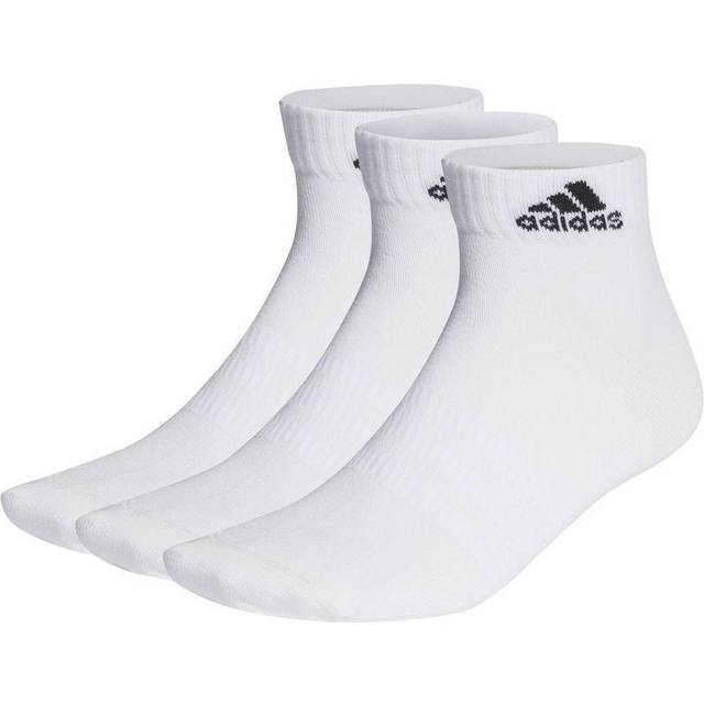 adidas, Thin And Light Ankle Socks 3 Pairs, Strumpor, Vit Svart, S, Beundrare Unisex