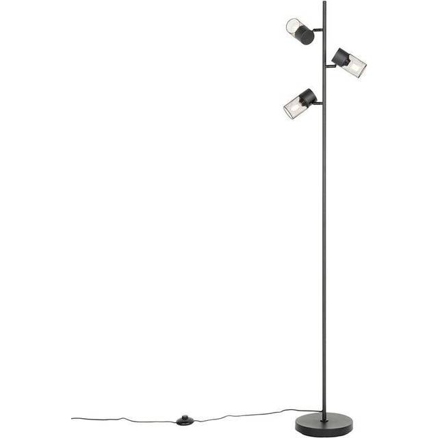 Industrial Floor Lamp Black 3-Light - Jim