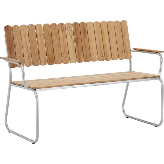 Venture Design Holmsund bänk Teak/silver