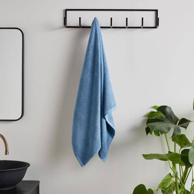 Quick Dry Cotton Bath Towel - Blue (Bath Towel)