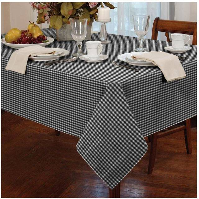 Alan Symonds Tablecloths Gingham Tablecloth Black 54 x 54