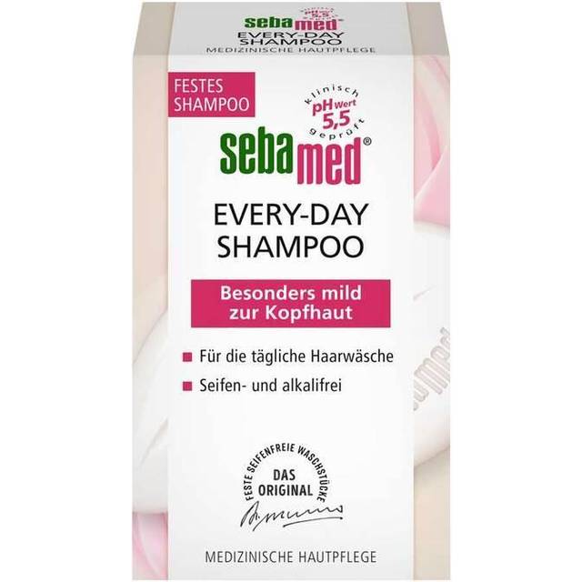 sebamed Every-Day schampo, fast schampo, för daglig hårtvätt, skyddar mot uttorkning, utan mikroplast 80 g