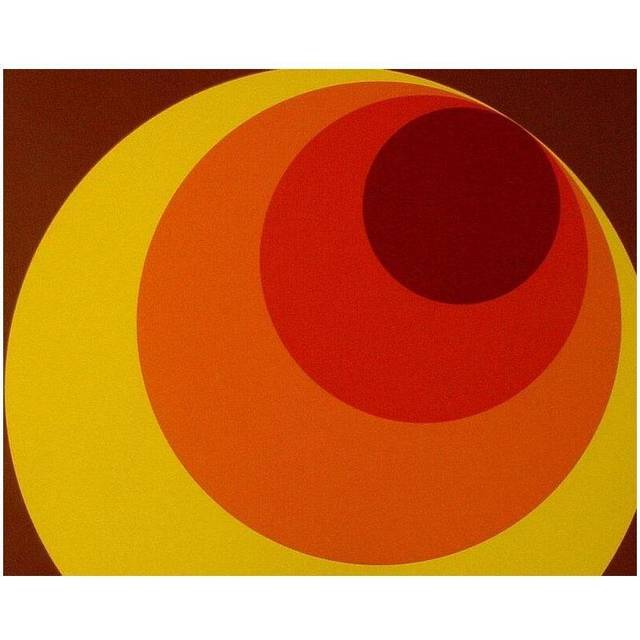 Retro 70s Big Circle Wallpaper Brown Orange Yellow Paste The Wall AS Creation