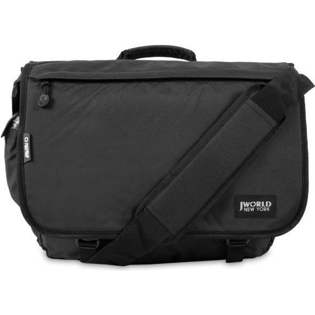 J World New York Thomas Laptop Messenger Bag for Women. Kids Computer Bookbag  Black  13.5 X 17 X 6 (H X W X D)