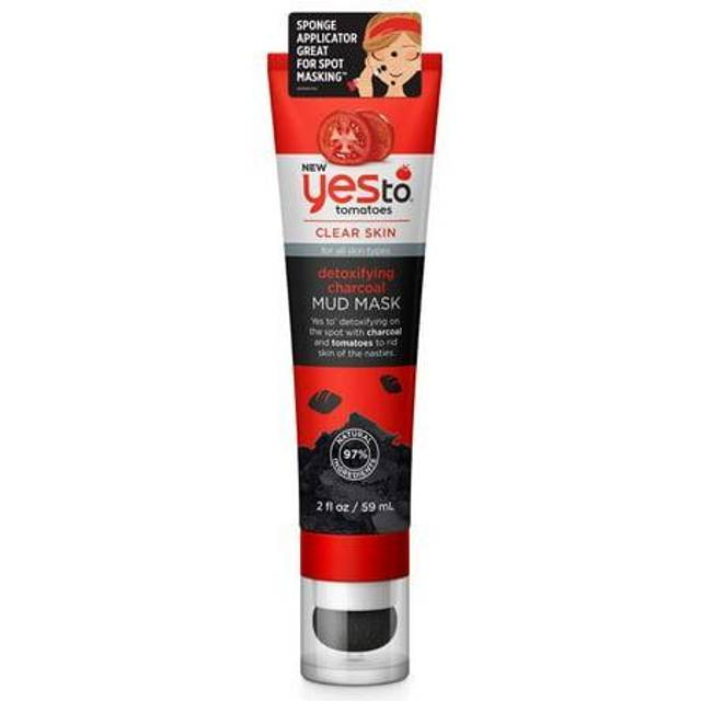 Yes To Tomatoes Detoxifying Charcoal Mud Mask | For All Skin Types | Charcoal & Tomatoes to Detoxify