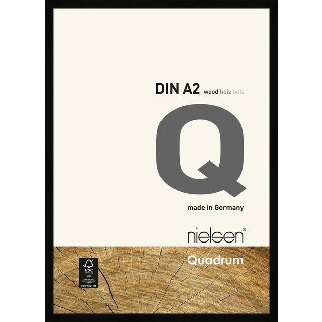 Nielsen Quadrum 40x50cm Black Wooden Picture Frame, Black
